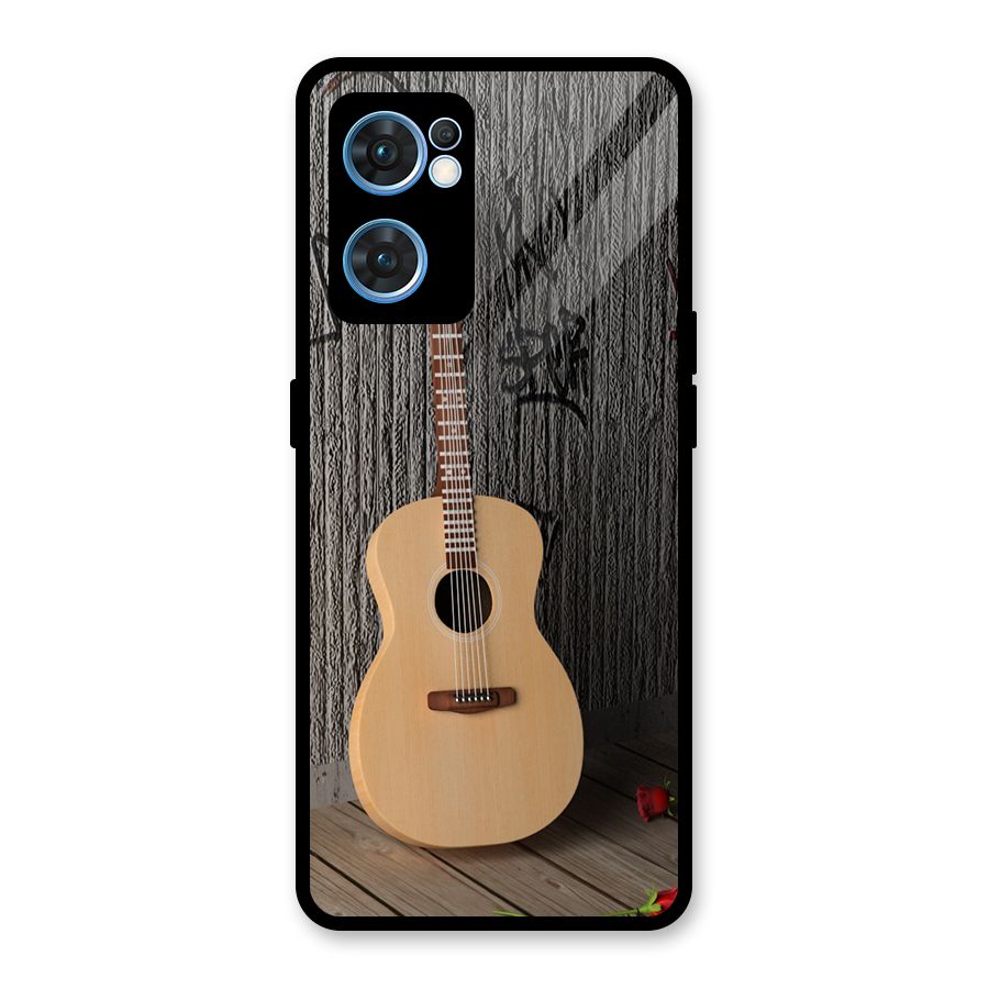 Guitar Classic Glass Back Case for Oppo Reno7 5G