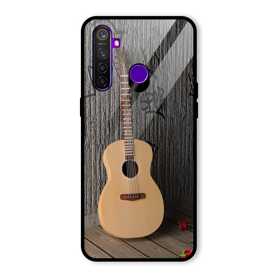 Guitar Classic Glass Back Case for Realme 5 Pro