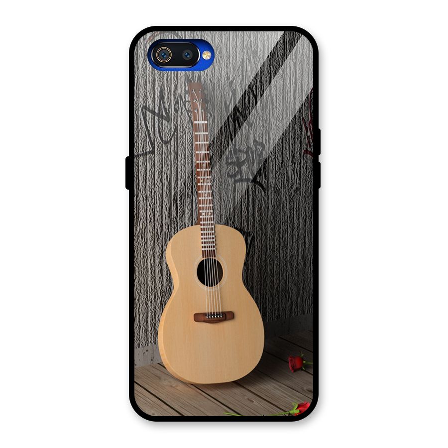 Guitar Classic Glass Back Case for Realme C2