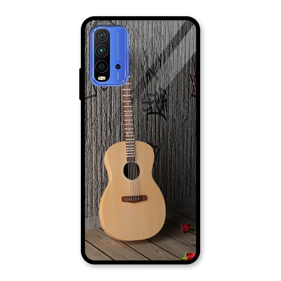 Guitar Classic Glass Back Case for Redmi 9 Power