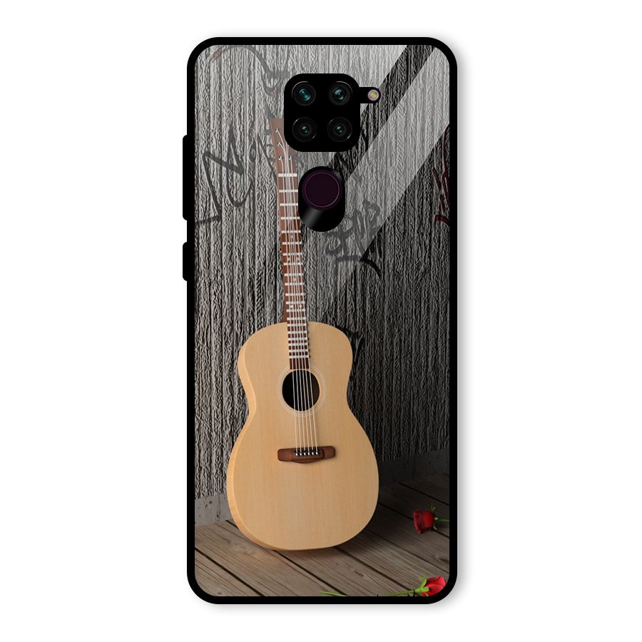 Guitar Classic Glass Back Case for Redmi Note 9