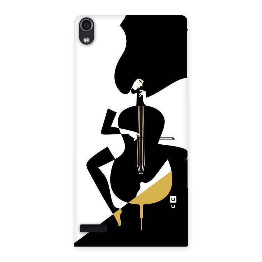 Guitar Women Back Case for Ascend P6