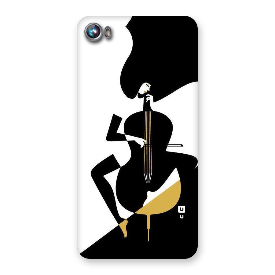 Guitar Women Back Case for Micromax Canvas Fire 4 A107