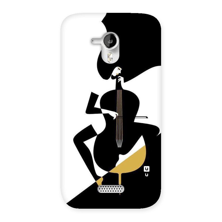 Guitar Women Back Case for Micromax Canvas HD A116