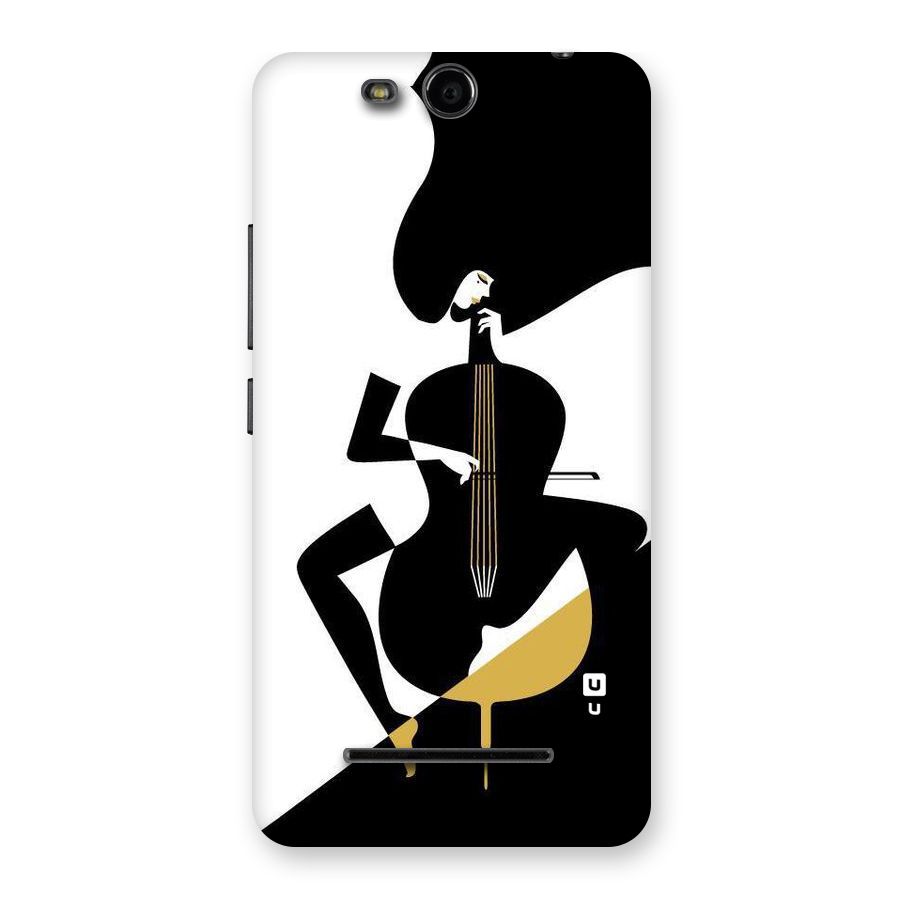 Guitar Women Back Case for Micromax Canvas Juice 3 Q392