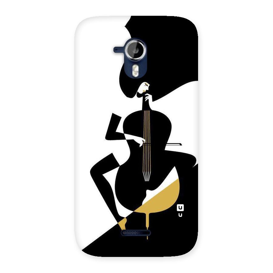 Guitar Women Back Case for Micromax Canvas Magnus A117