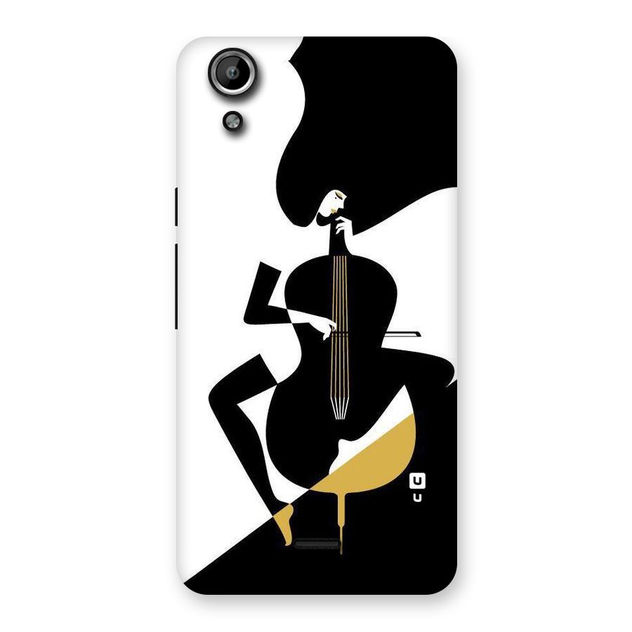 Guitar Women Back Case for Micromax Canvas Selfie Lens Q345