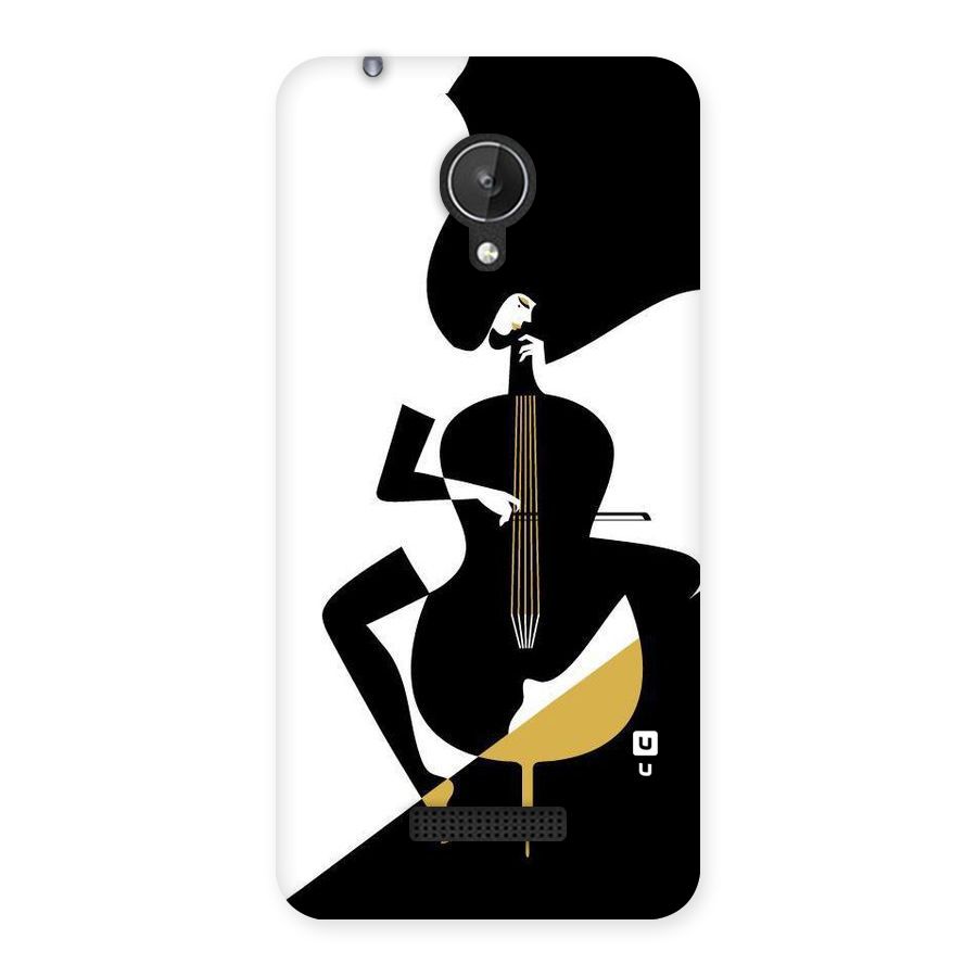 Guitar Women Back Case for Micromax Canvas Spark Q380