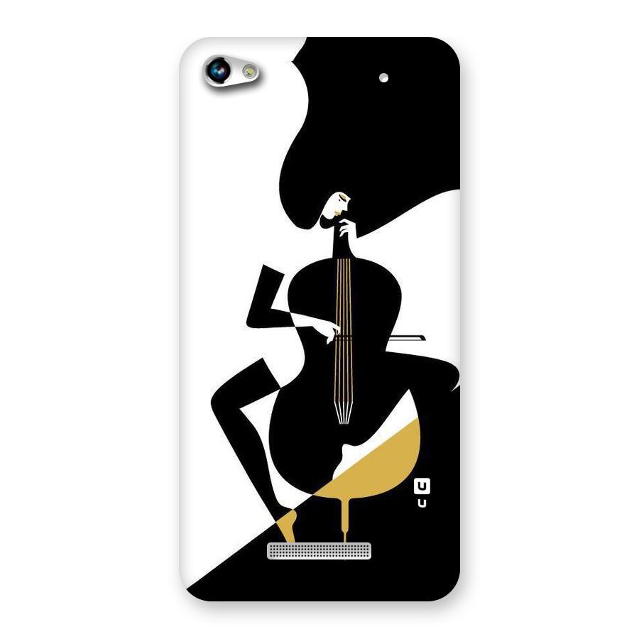 Guitar Women Back Case for Micromax Hue 2