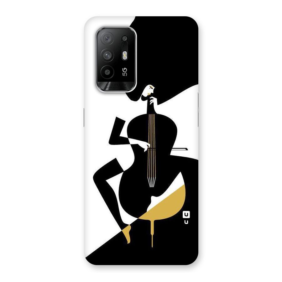 Guitar Women Back Case for Oppo F19 Pro Plus 5G