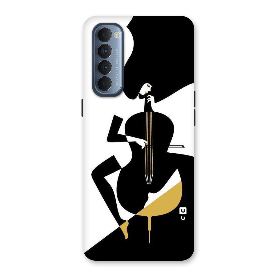Guitar Women Back Case for Reno4 Pro