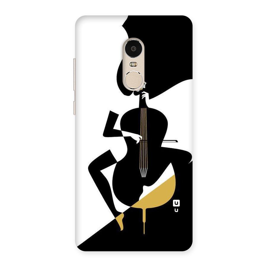 Guitar Women Back Case for Xiaomi Redmi Note 4