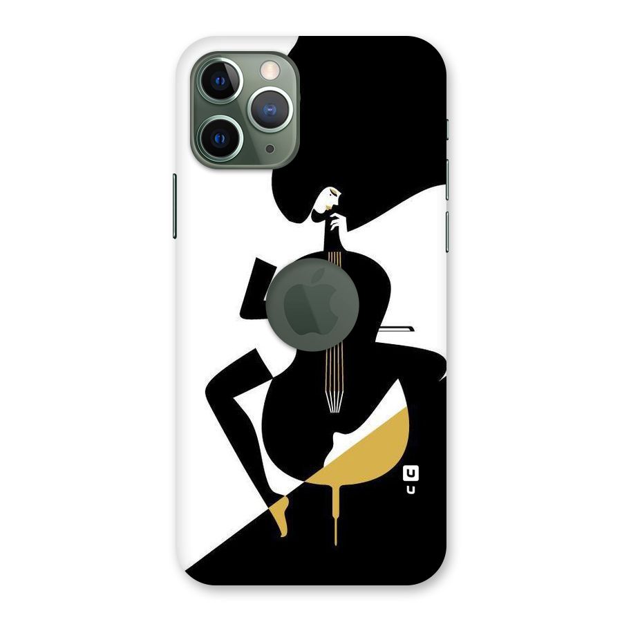 Guitar Women Back Case for iPhone 11 Pro Logo  Cut