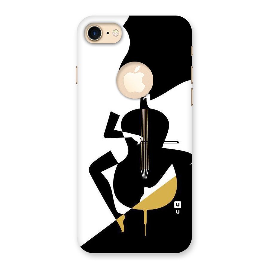 Guitar Women Back Case for iPhone 7 Logo Cut