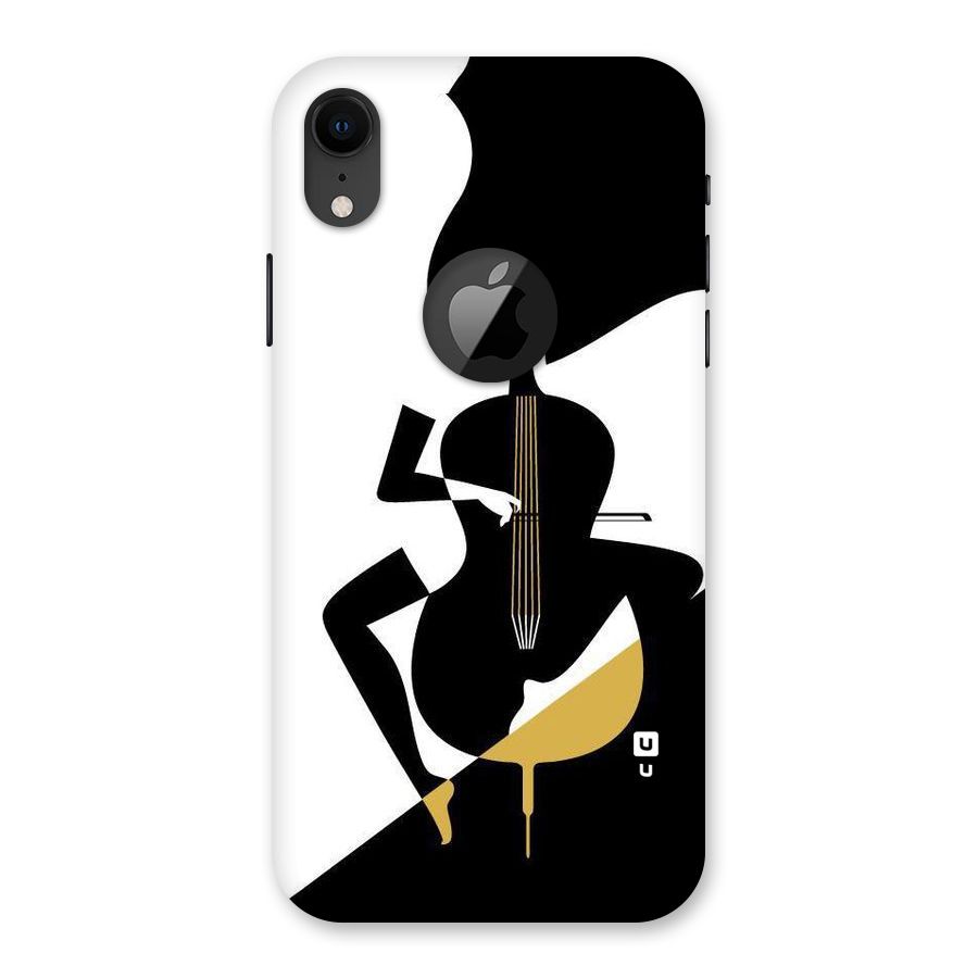 Guitar Women Back Case for iPhone XR Logo Cut