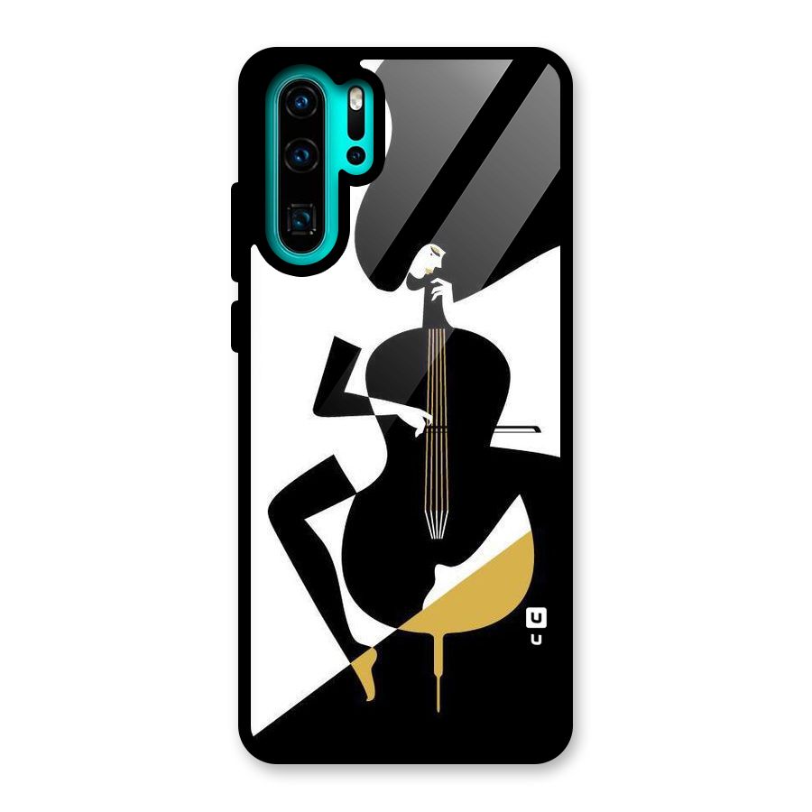 Guitar Women Glass Back Case for Huawei P30 Pro