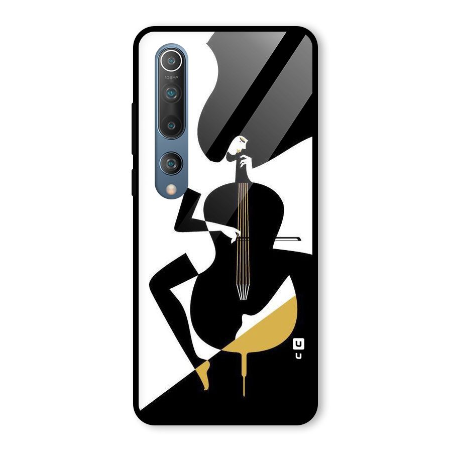 Guitar Women Glass Back Case for Mi 10