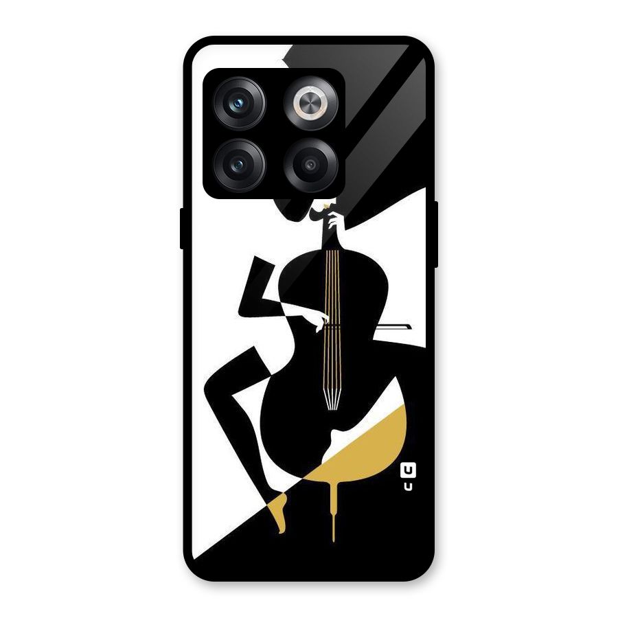 Guitar Women Glass Back Case for OnePlus 10T