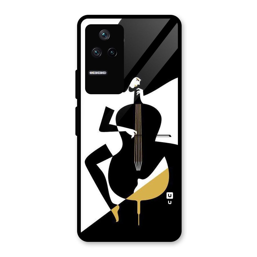 Guitar Women Glass Back Case for Poco F4 5G