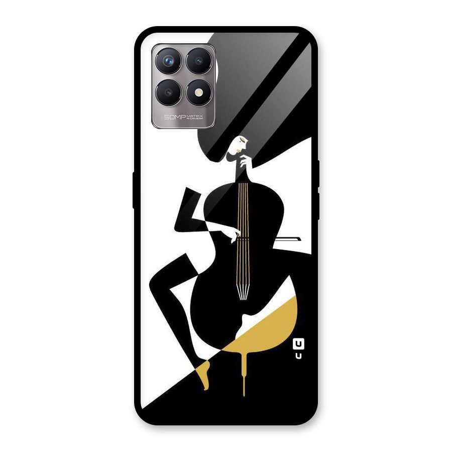 Guitar Women Glass Back Case for Realme Narzo 50