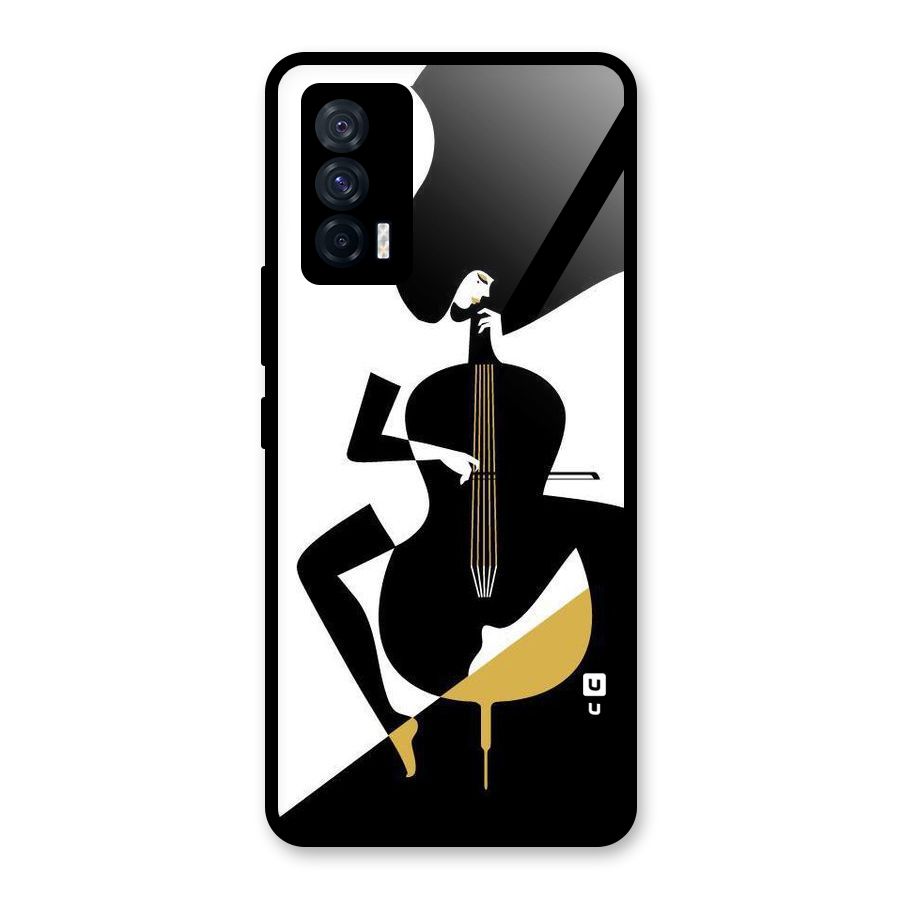 Guitar Women Glass Back Case for Vivo iQOO 7 5G