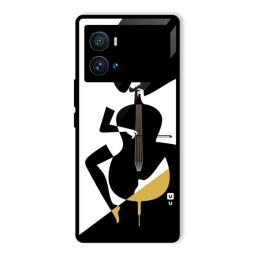 Guitar Women Glass Back Case for Vivo iQOO 9 Pro