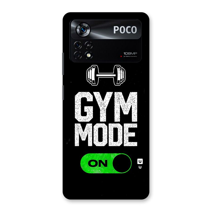 Gym Mode On Back Case for Poco X4 Pro 5G