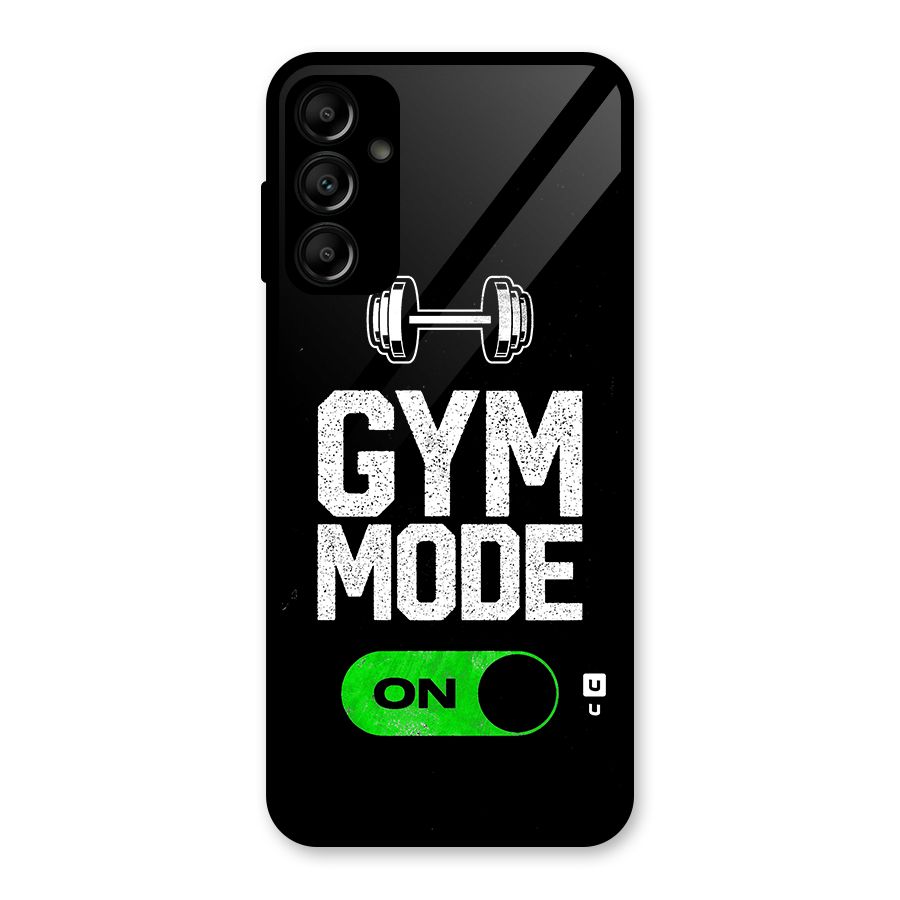 Gym Mode On Glass Back Case for Galaxy A14 5G