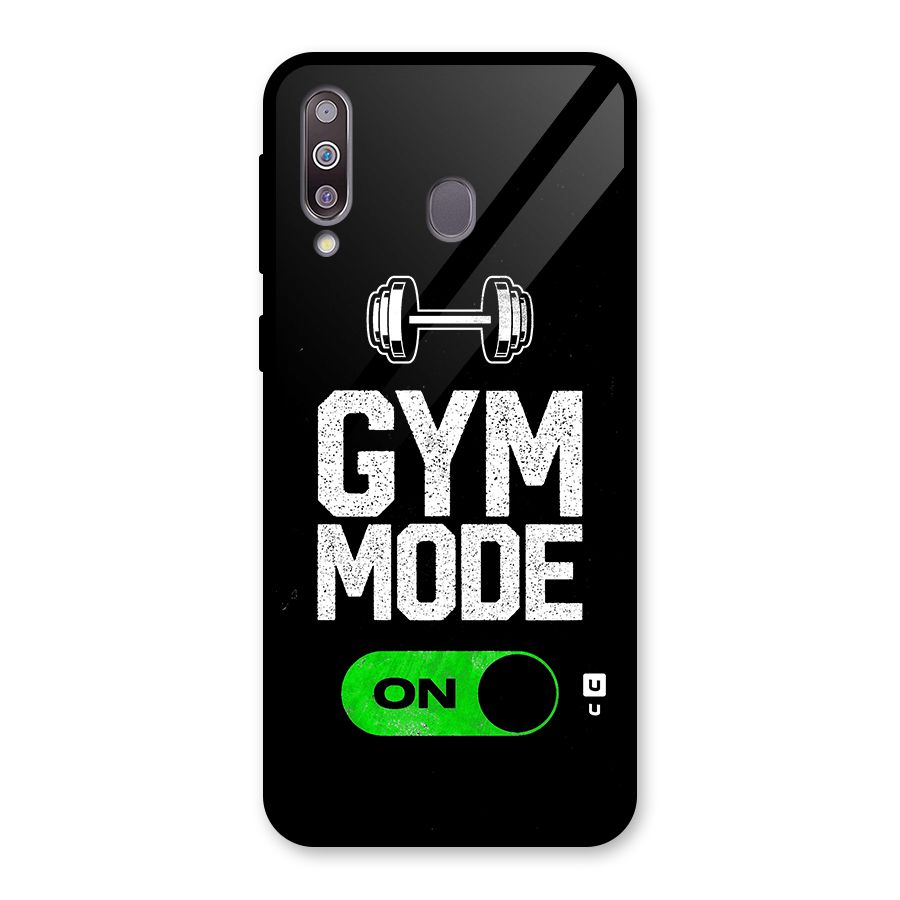 Gym Mode On Glass Back Case for Galaxy M30