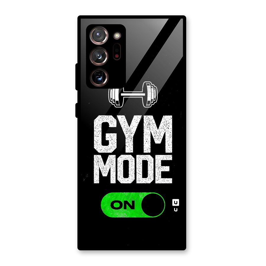 Gym Mode On Glass Back Case for Galaxy Note 20 Ultra 5G