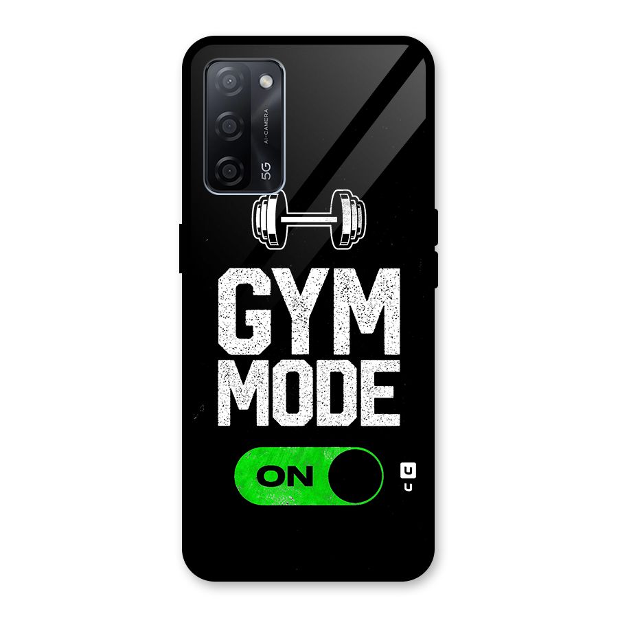 Gym Mode On Glass Back Case for Oppo A53s 5G
