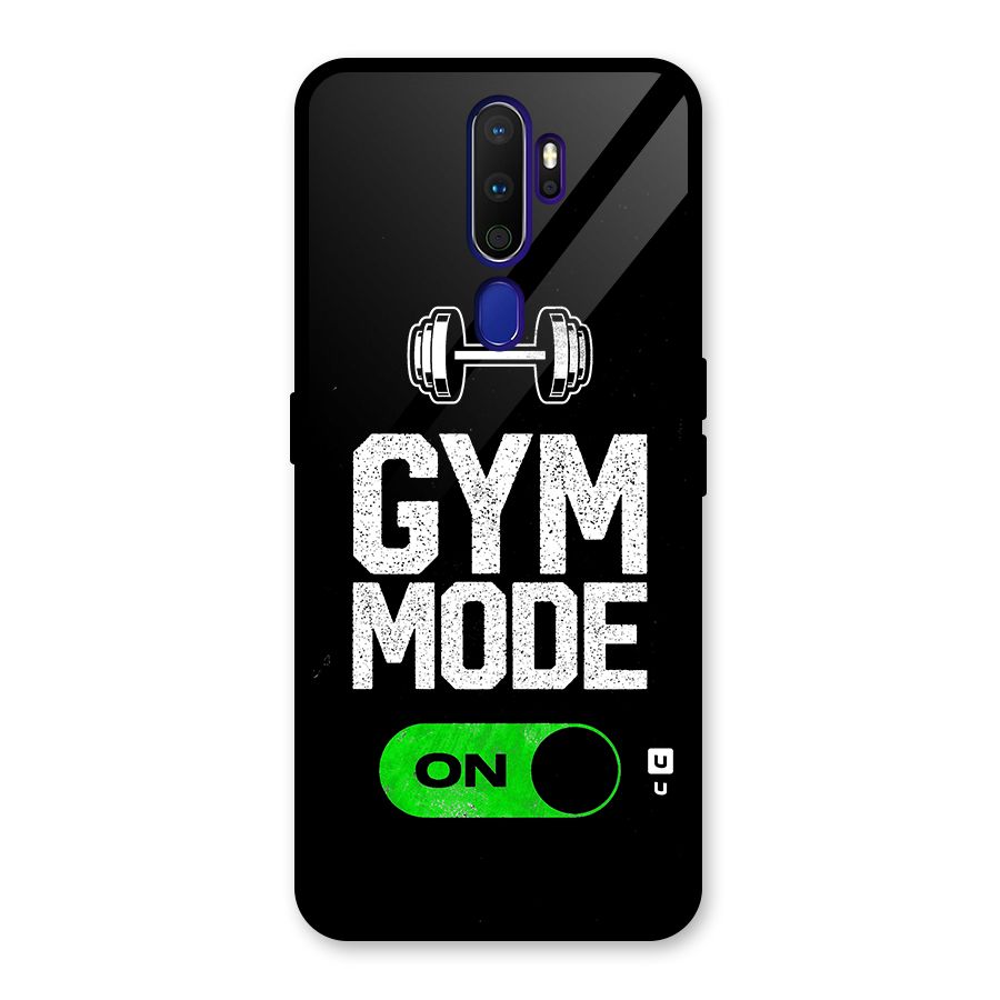 Gym Mode On Glass Back Case for Oppo A9 (2020)