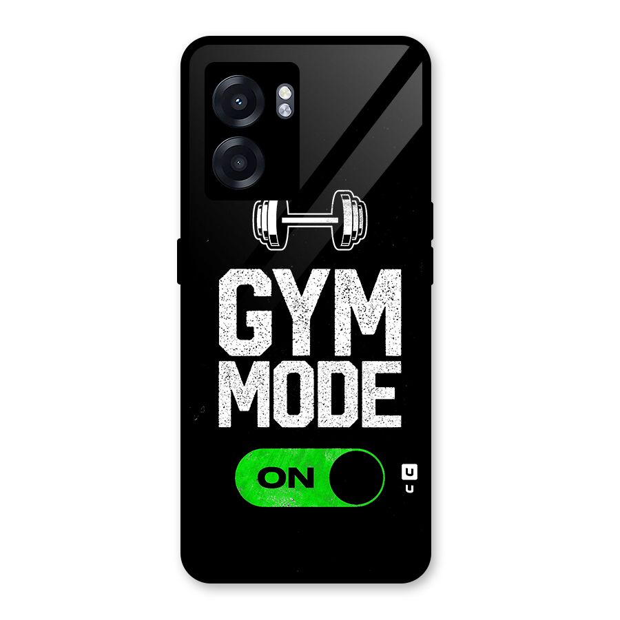 Gym Mode On Glass Back Case for Oppo K10 (5G)