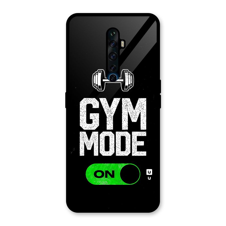 Gym Mode On Glass Back Case for Oppo Reno2 F