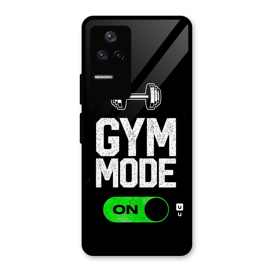Gym Mode On Glass Back Case for Poco F4 5G