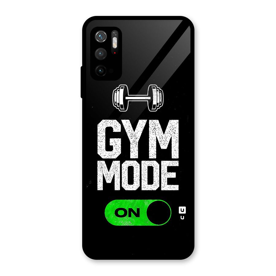 Gym Mode On Glass Back Case for Poco M3 Pro 5G
