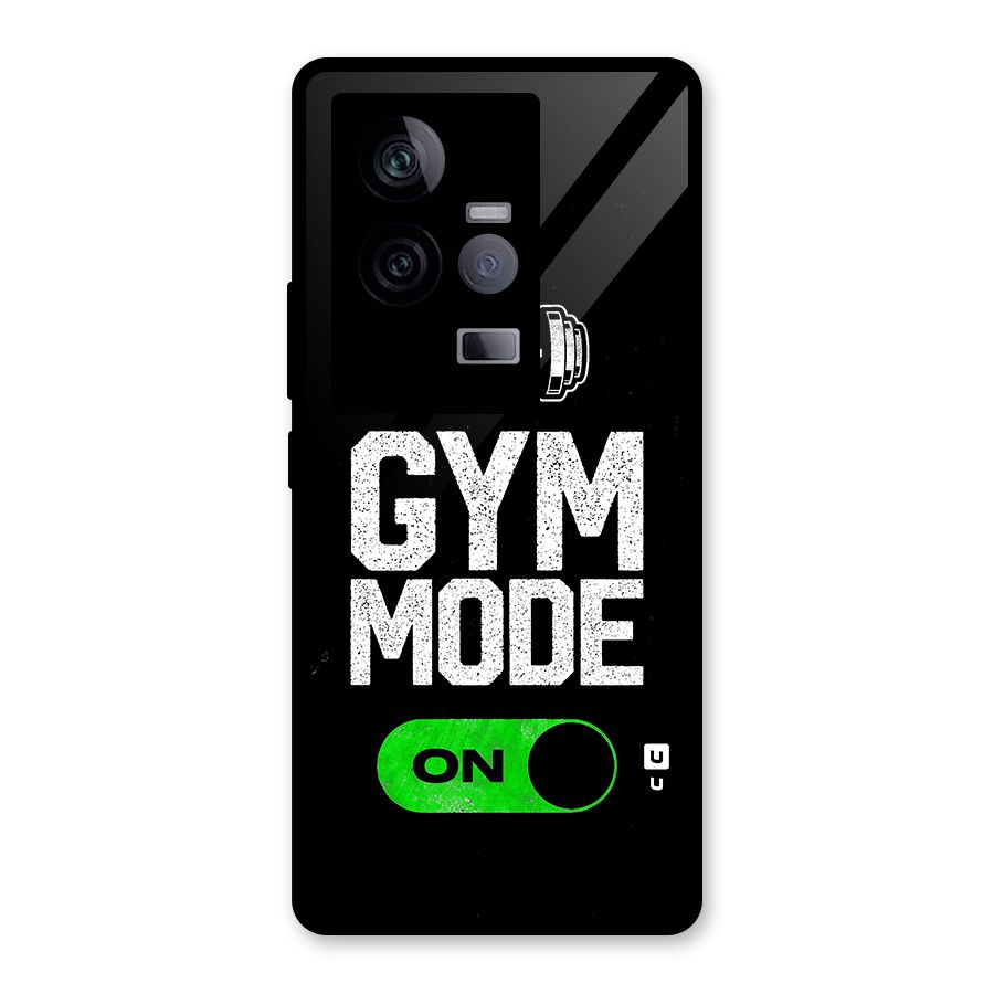 Gym Mode On Glass Back Case for Vivo iQOO 11 5G