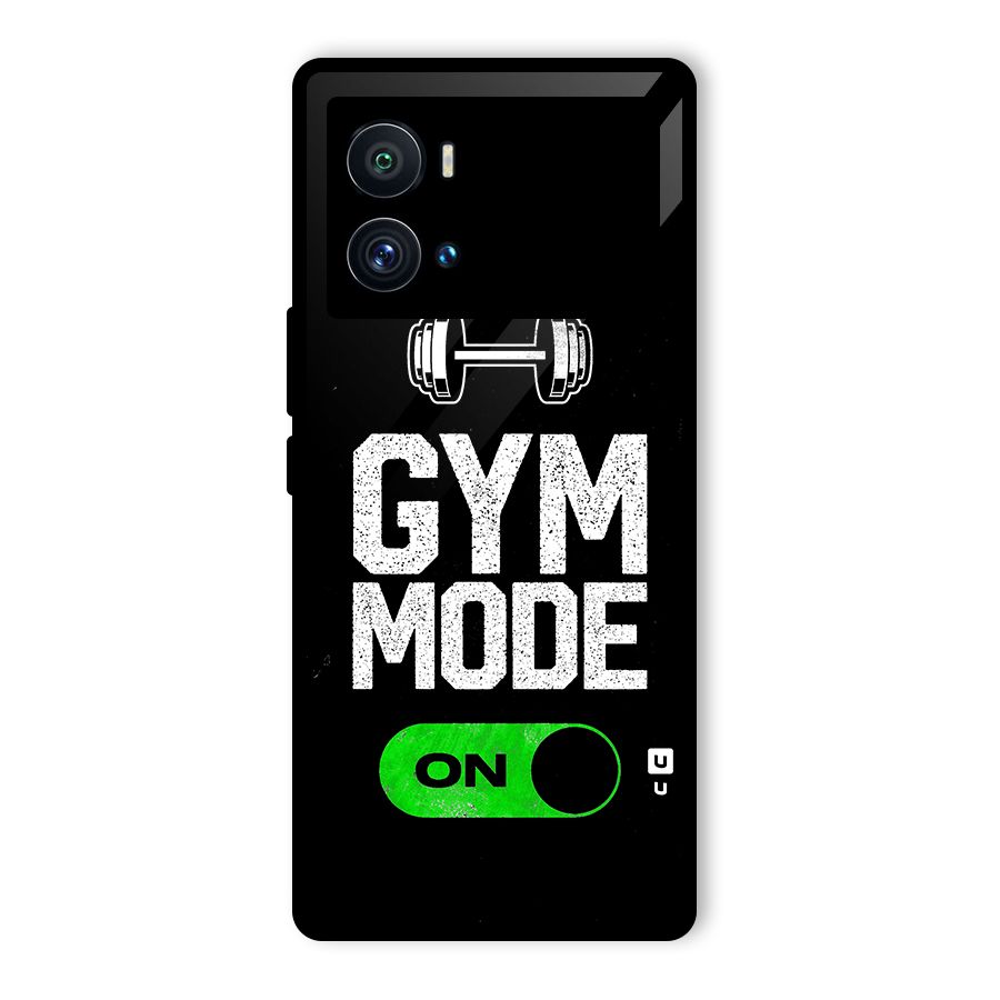 Gym Mode On Glass Back Case for Vivo iQOO 9 Pro