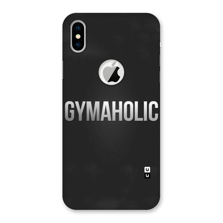 Gymaholic Back Case for iPhone X Logo Cut