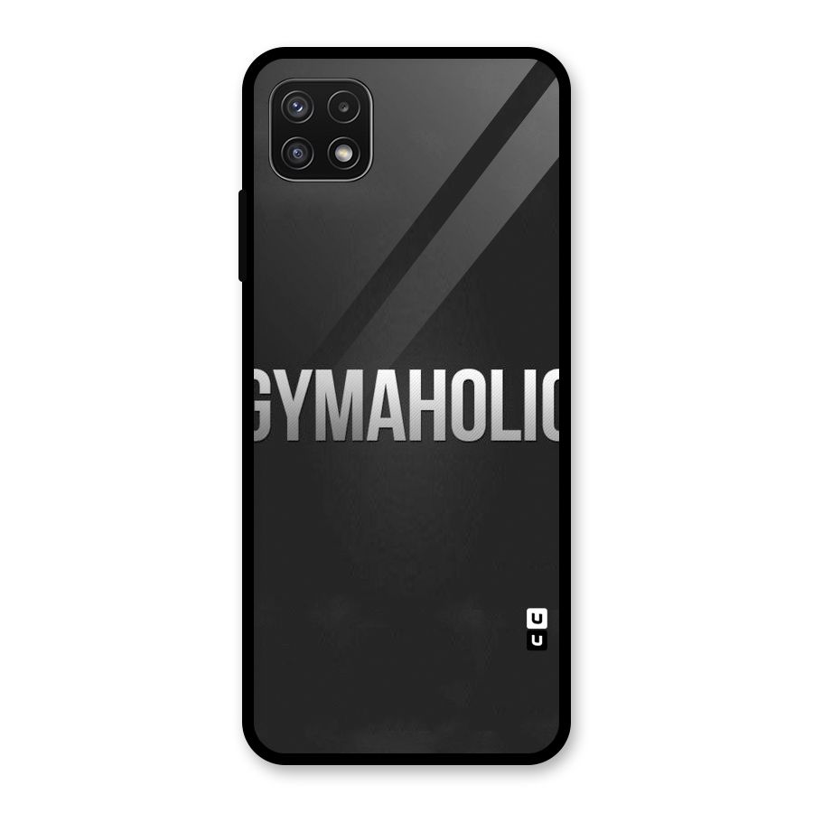 Gymaholic Glass Back Case for Galaxy A22 5G