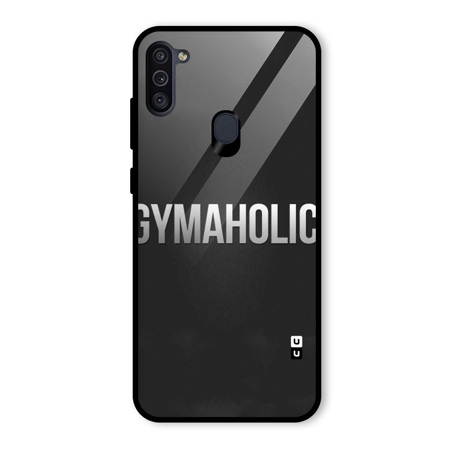 Gymaholic Glass Back Case for Galaxy M11