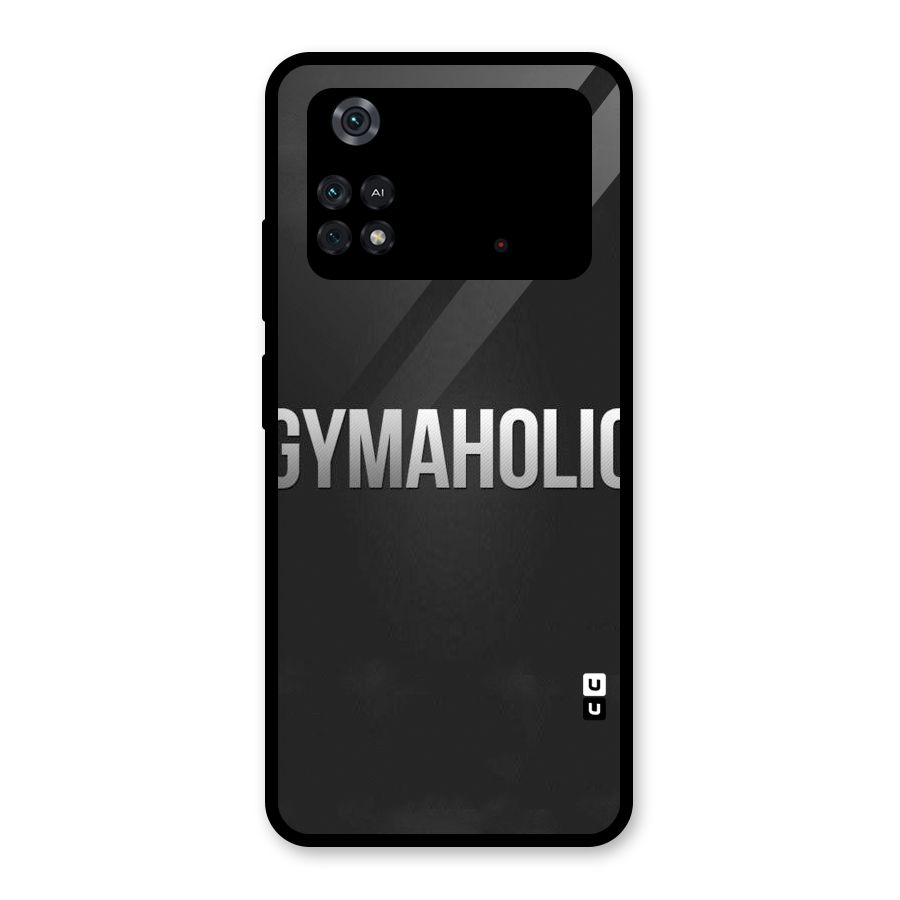 Gymaholic Glass Back Case for Poco M4 Pro 4G