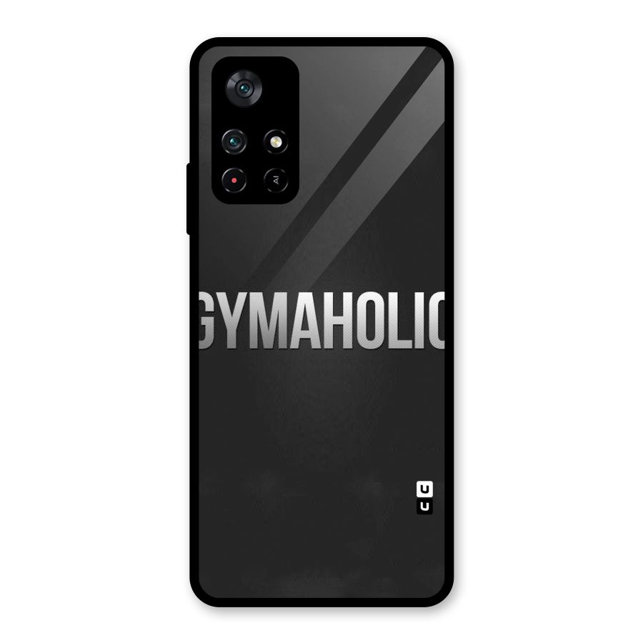 Gymaholic Glass Back Case for Poco M4 Pro 5G
