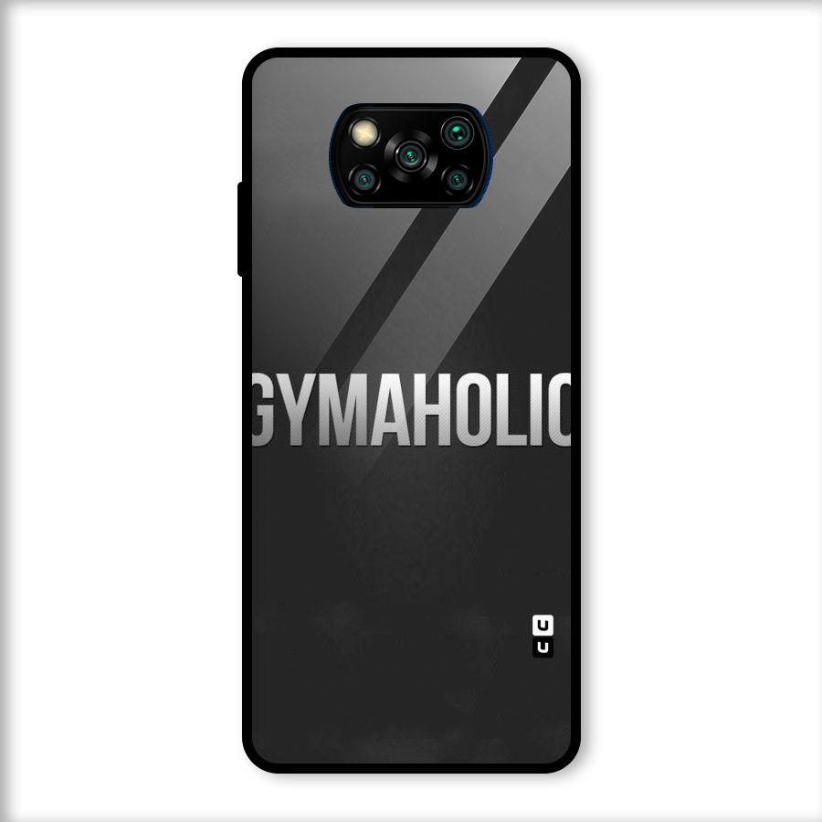 Gymaholic Glass Back Case for Poco X3