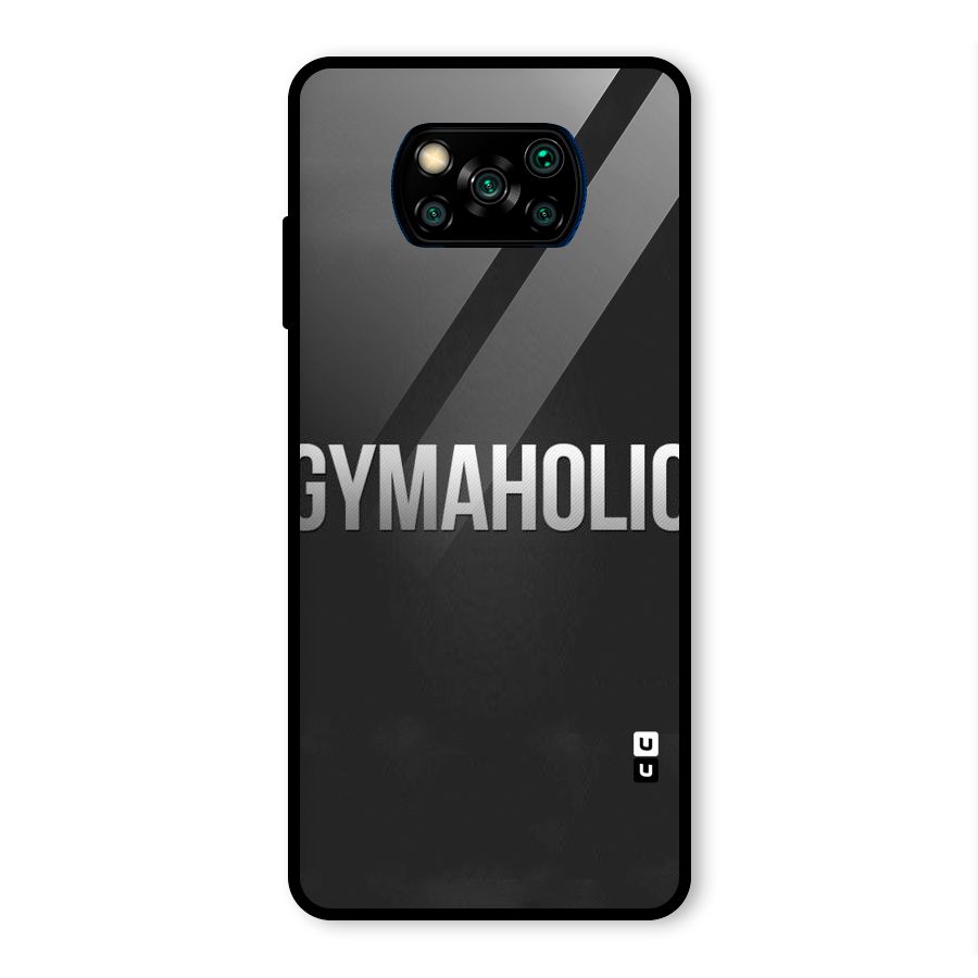 Gymaholic Glass Back Case for Poco X3 Pro