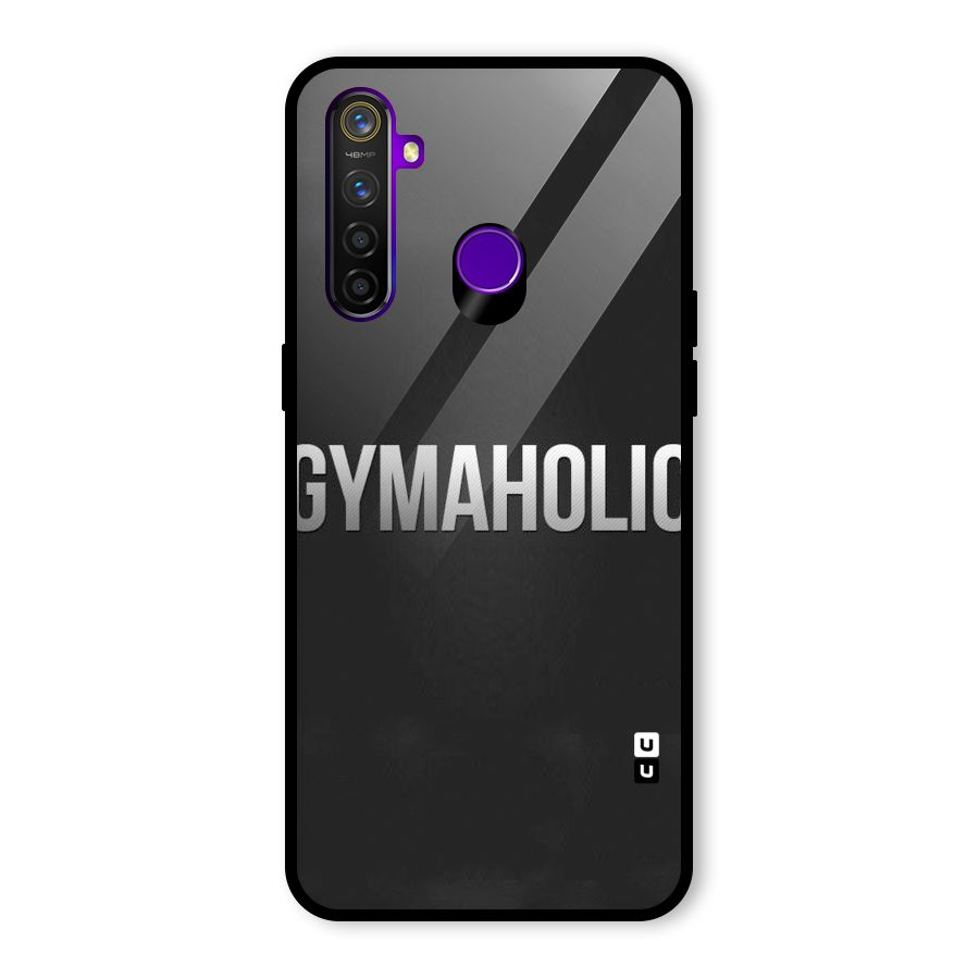 Gymaholic Glass Back Case for Realme 5 Pro
