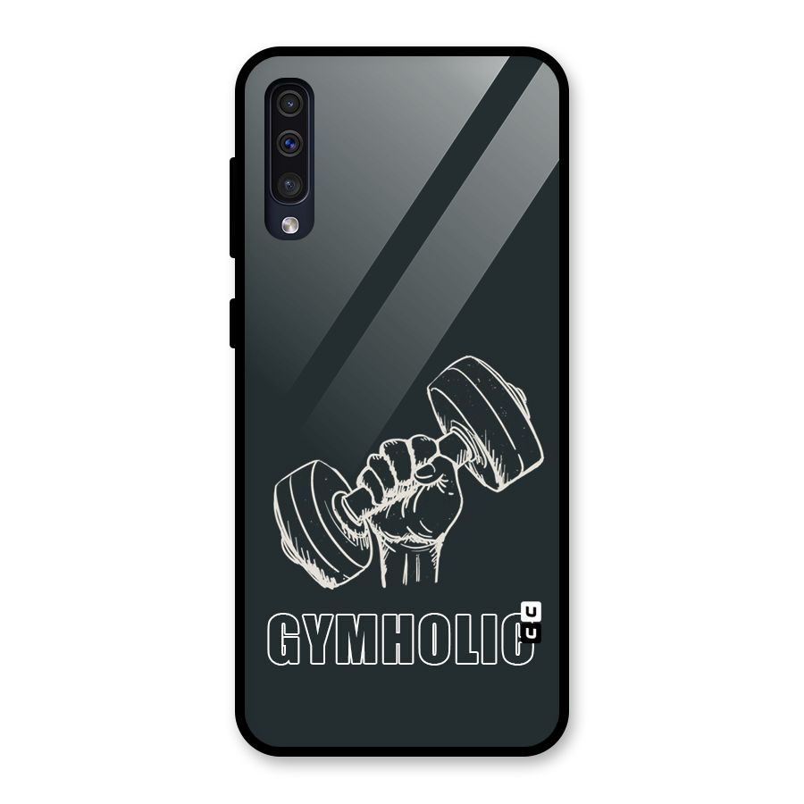 Gymholic Design Glass Back Case for Galaxy A30s