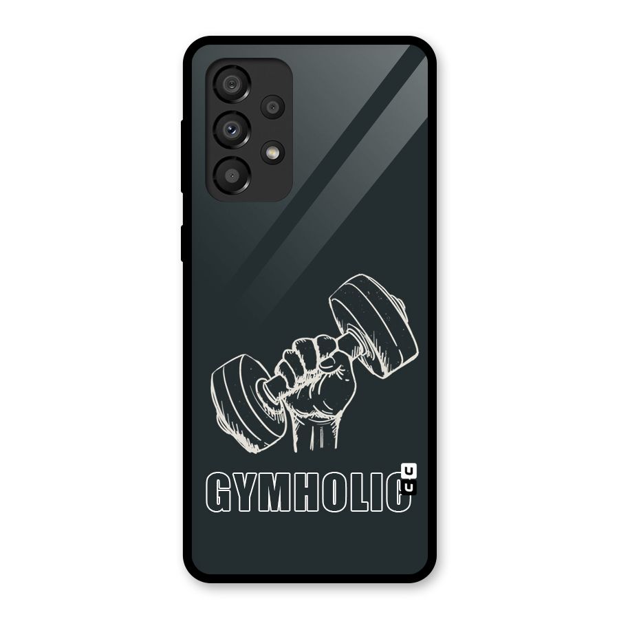 Gymholic Design Glass Back Case for Galaxy A33 5G