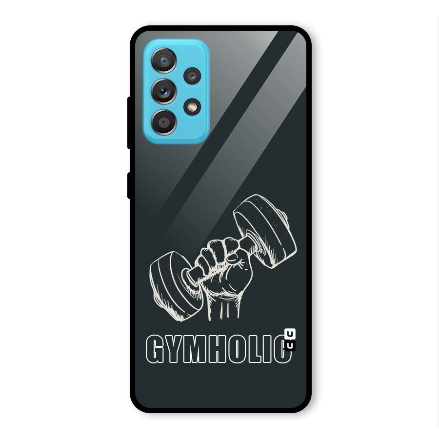 Gymholic Design Glass Back Case for Galaxy A52