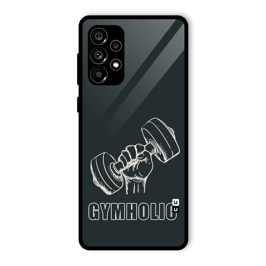 Gymholic Design Glass Back Case for Galaxy A73 5G